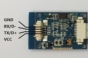 BA-ZW0C指紋識(shí)別模塊TTL/USB引腳定義圖